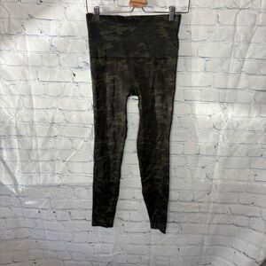 Spanx look at me now seamless leggings camo green